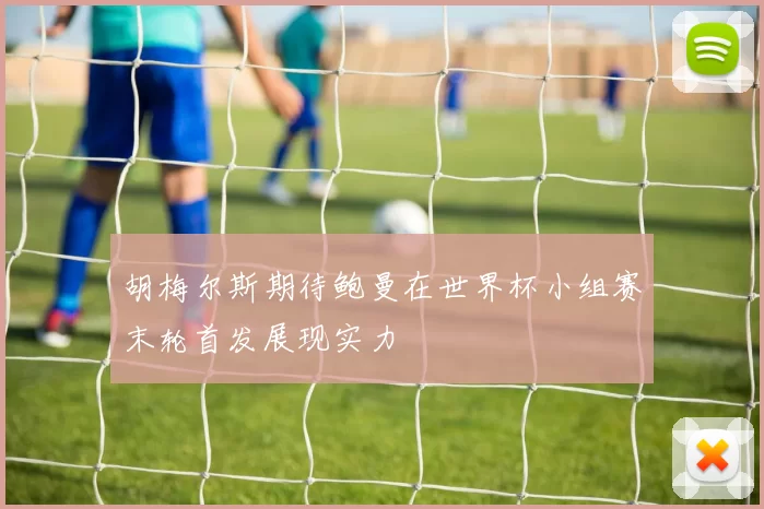 胡梅尔斯期待鲍曼在世界杯小组赛末轮首发展现实力